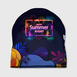 Шапка Летняя тропическая ночь, цвет: 3D-принт
