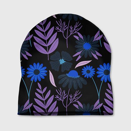 Шапка Цветы и листья / 3D-принт – фото 1