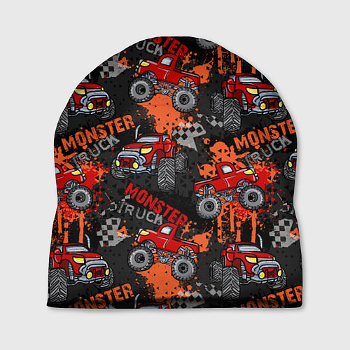 Шапка MONSTER TRUCK RED / 3D-принт – фото 1