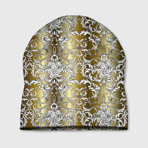 Шапка Versace gold & white / 3D-принт – фото 1