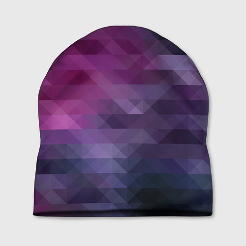 Шапка Фиолетово-бордовый узор / 3D-принт – фото 1