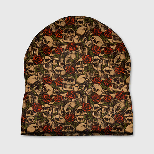Шапка Черепа в Розах / 3D-принт – фото 1
