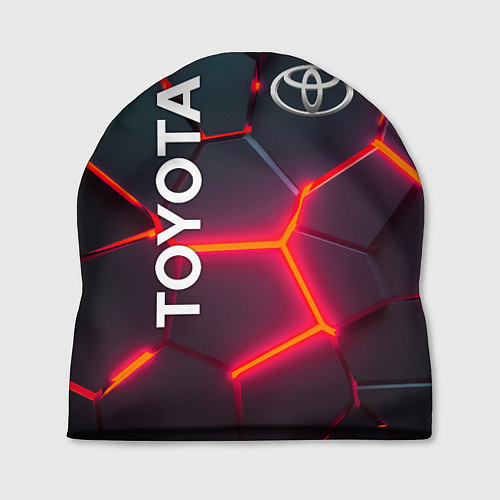 Шапка TOYOTA 3D NEON ТОЙОТА 3Д ПЛИТЫ НЕОН / 3D-принт – фото 1