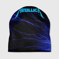 Шапка METALLICA BLUE FLASH МЕТАЛЛИКА СИНИЕ МОЛНИИ, цвет: 3D-принт