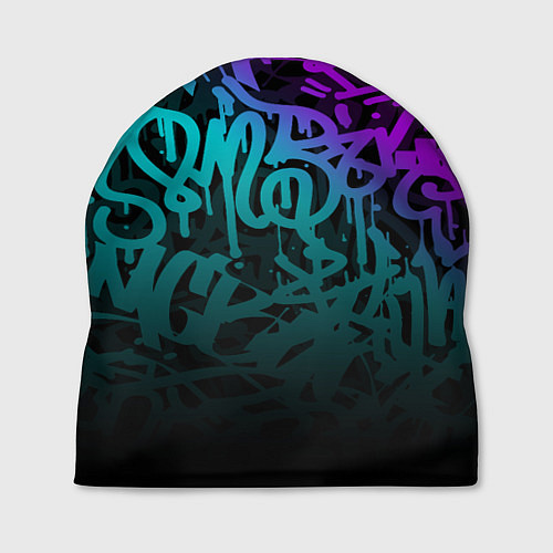 Шапка НЕОНОВОЕ ГРАФФИТИ NEON / 3D-принт – фото 1