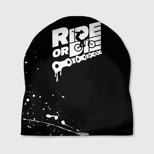 Шапка RIDE OR DIE БРЫЗГИ КРАСОК И НИЧЕГО ЛИШНЕГО / 3D-принт – фото 1