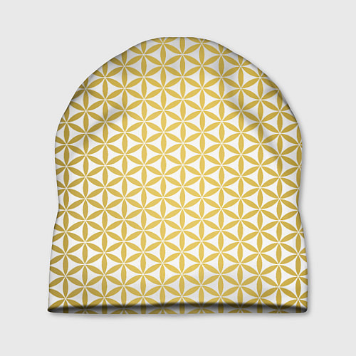 Шапка Цветок Жизни золото / 3D-принт – фото 1
