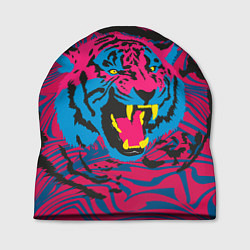 Шапка Тигр красочный, цвет: 3D-принт