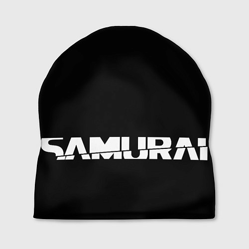 Шапка CYBERPUNK 2077 SAMURAI LOGO WHITE / 3D-принт – фото 1