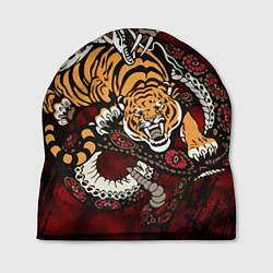 Шапка Тигр со Змеёй 2022, цвет: 3D-принт