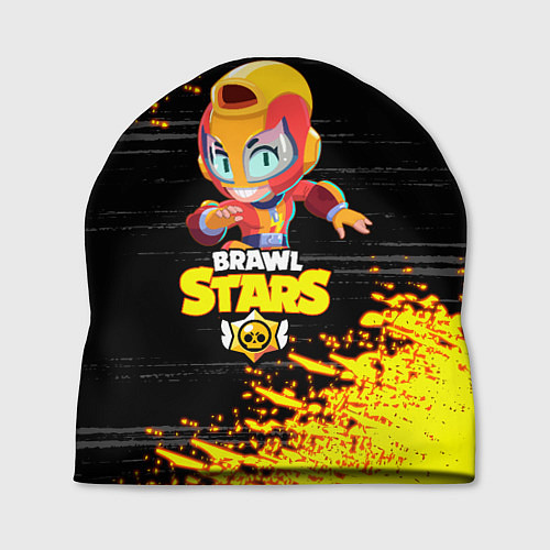 Шапка BRAWL STARS MAX НЕОНОВЫЕ ШТРИХИ / 3D-принт – фото 1