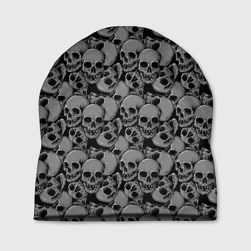 Шапка Gray skulls / 3D-принт – фото 1