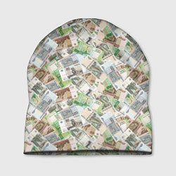 Шапка Деньги РФ Рубли, цвет: 3D-принт