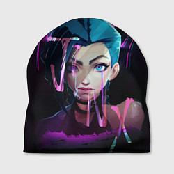 Шапка League Of Legends Jinx neon