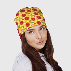 Шапка Pizza salami, цвет: 3D-принт — фото 2