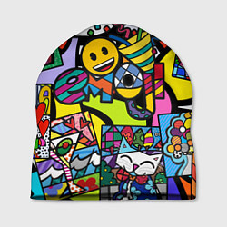 Шапка Romero Britto - emoji, цвет: 3D-принт