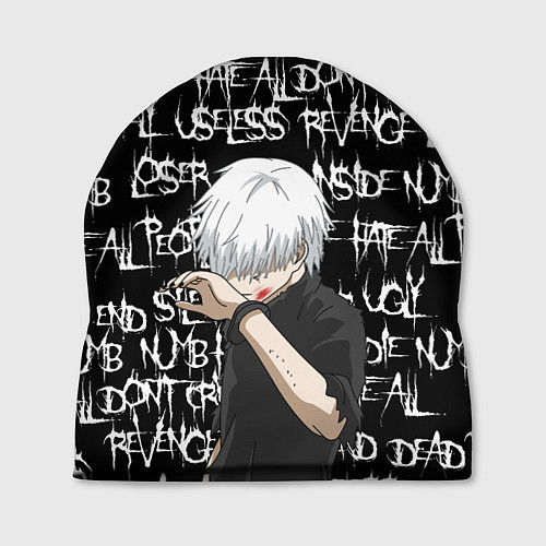 Шапка КАНЕКИ DEAD INSIDE / 3D-принт – фото 1