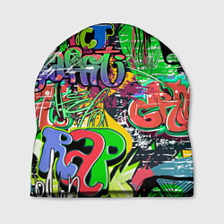 Шапка Граффити с черепами