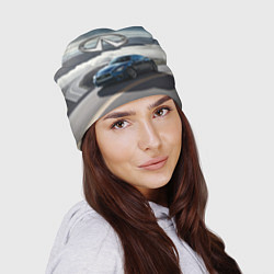 Шапка Infiniti Горная дорога, цвет: 3D-принт — фото 2