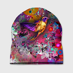 Шапка Колибри Floral Pattern, цвет: 3D-принт