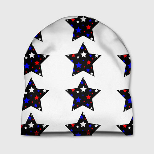 Шапка Звёзды в цветах флага России / 3D-принт – фото 1