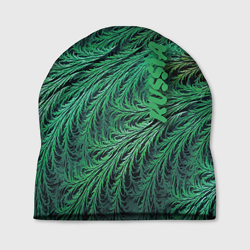 Шапка Узор из веток можжевельника Pattern of juniper bra / 3D-принт – фото 1