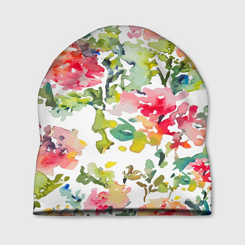 Шапка Floral pattern Watercolour Summer / 3D-принт – фото 1
