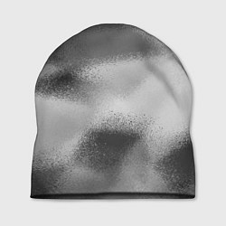 Шапка В серых тонах абстрактный узор gray abstract patte, цвет: 3D-принт