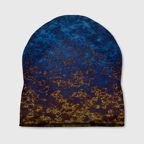 Шапка Marble texture blue brown color / 3D-принт – фото 1