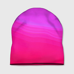 Шапка Neon pink bright abstract background, цвет: 3D-принт