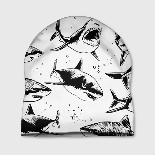 Шапка Кровожадные акулы - стая / 3D-принт – фото 1