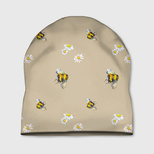 Шапка Цветы Ромашки и Пчёлы / 3D-принт – фото 1