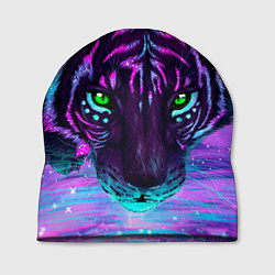 Шапка Светящийся неоновый тигр, цвет: 3D-принт