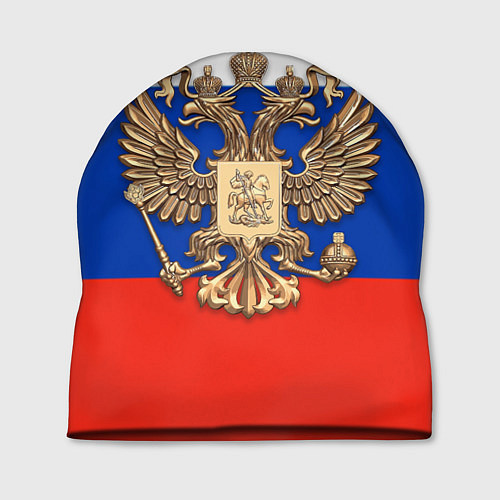Шапка Герб России на фоне флага / 3D-принт – фото 1