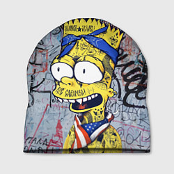 Шапка Кульный Барт Симпсон весь в тату - Hype, цвет: 3D-принт