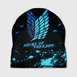 Шапка Attack on Titan wings of freedom - neon