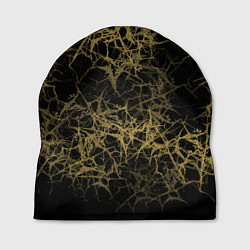 Шапка Universe in golden crackles abstraction, цвет: 3D-принт