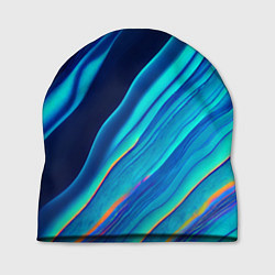 Шапка Голографические волны, тёмная абстракция, цвет: 3D-принт
