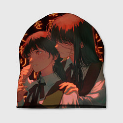 Шапка Макима и Митака - Человек-бензопила, цвет: 3D-принт