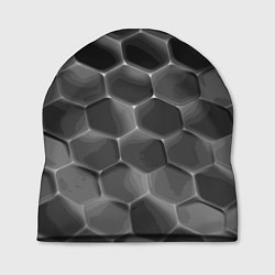 Шапка Черные камни, цвет: 3D-принт