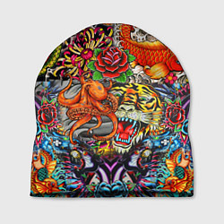 Шапка Красочная иллюстрация, цвет: 3D-принт