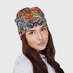 Шапка Красочная иллюстрация, цвет: 3D-принт — фото 2