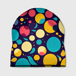 Шапка Яркие позитивные кружочки, цвет: 3D-принт