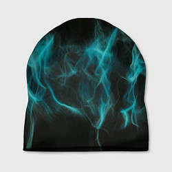 Шапка Абстрактный голубой дым, цвет: 3D-принт