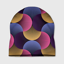 Шапка Абстрактные полосы - оптическая иллюзия, цвет: 3D-принт