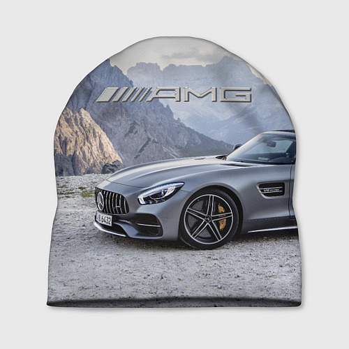 Шапка Mercedes AMG V8 Biturbo cabriolet - mountains / 3D-принт – фото 1