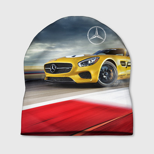 Шапка Mercedes AMG V8 Biturbo на трассе / 3D-принт – фото 1