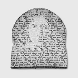 Шапка Джон Леннон, портрет и слова песни, цвет: 3D-принт