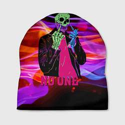 Шапка Никто - Skull - Flame, цвет: 3D-принт