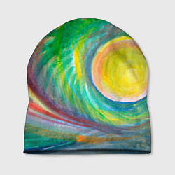 Шапка Лунная соната абстракция акварель, цвет: 3D-принт